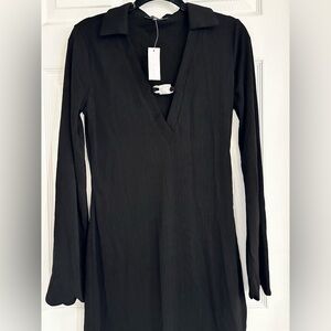 Elegant Black Long Sleeve Dress